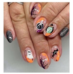 2/$10 Halloween Nail Art Set — Ghost, Pumpkin & Witch Designs